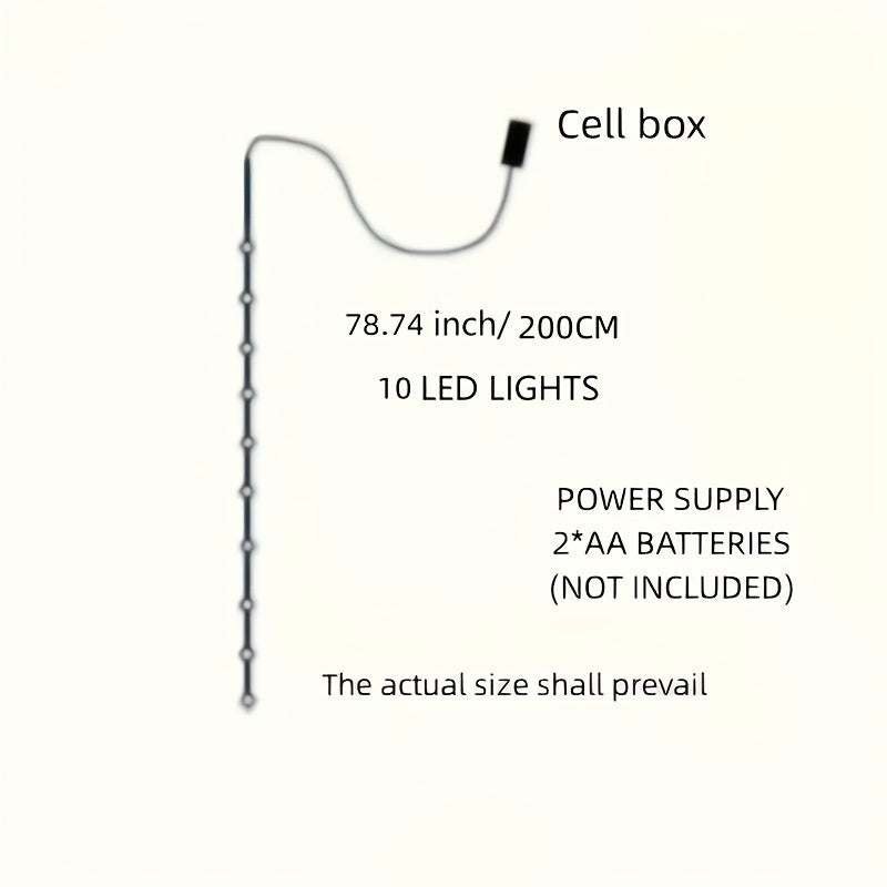 Naviluz YX — Guirnalda LED Navideña de 2 Metros con Figuras Festivas (Santa, Reno, Muñeco de Nieve y Más)