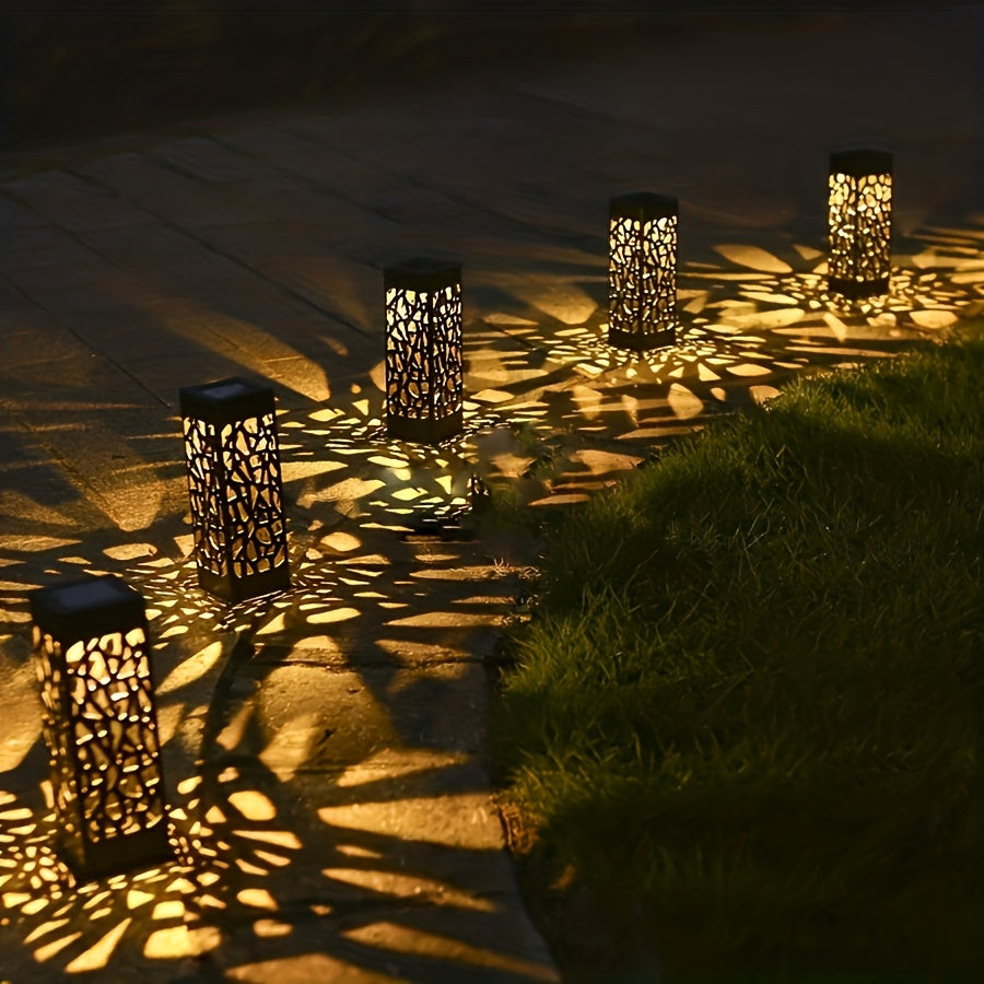 6pcs Solar Outdoor Lighting Commercial Street Lighting Solar Decorative Pathway Lights Area Lighting Yard Lawn Lights IP44 Outdoor Solar LED Landscape Garden Lighting