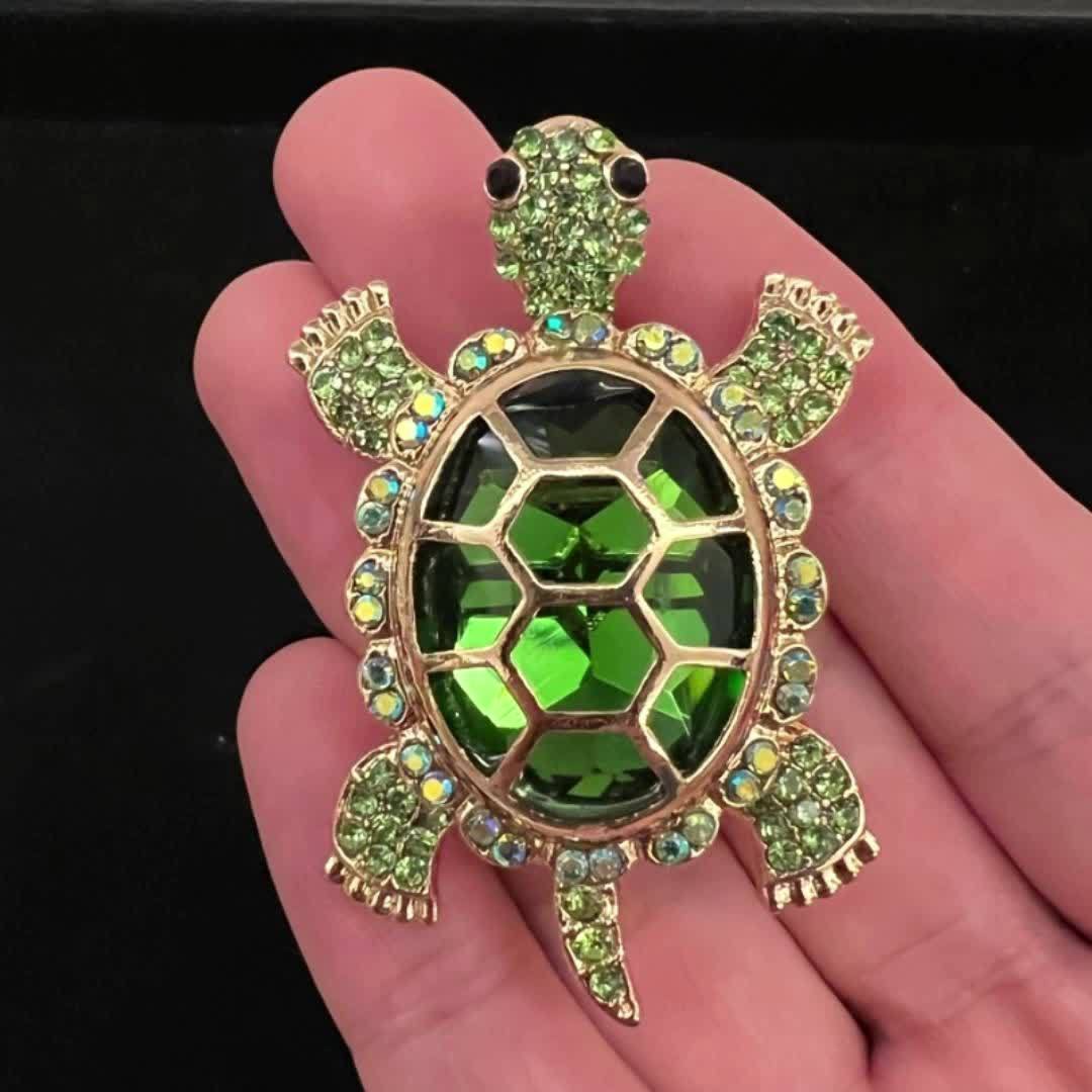 1/2pcs Handmade Pure Copper Turtle, Bring Good Luck - Versatile Decoration for Home, Office and Festival, Costume Brooch, Christmas Halloween Party Gift, Ornaments