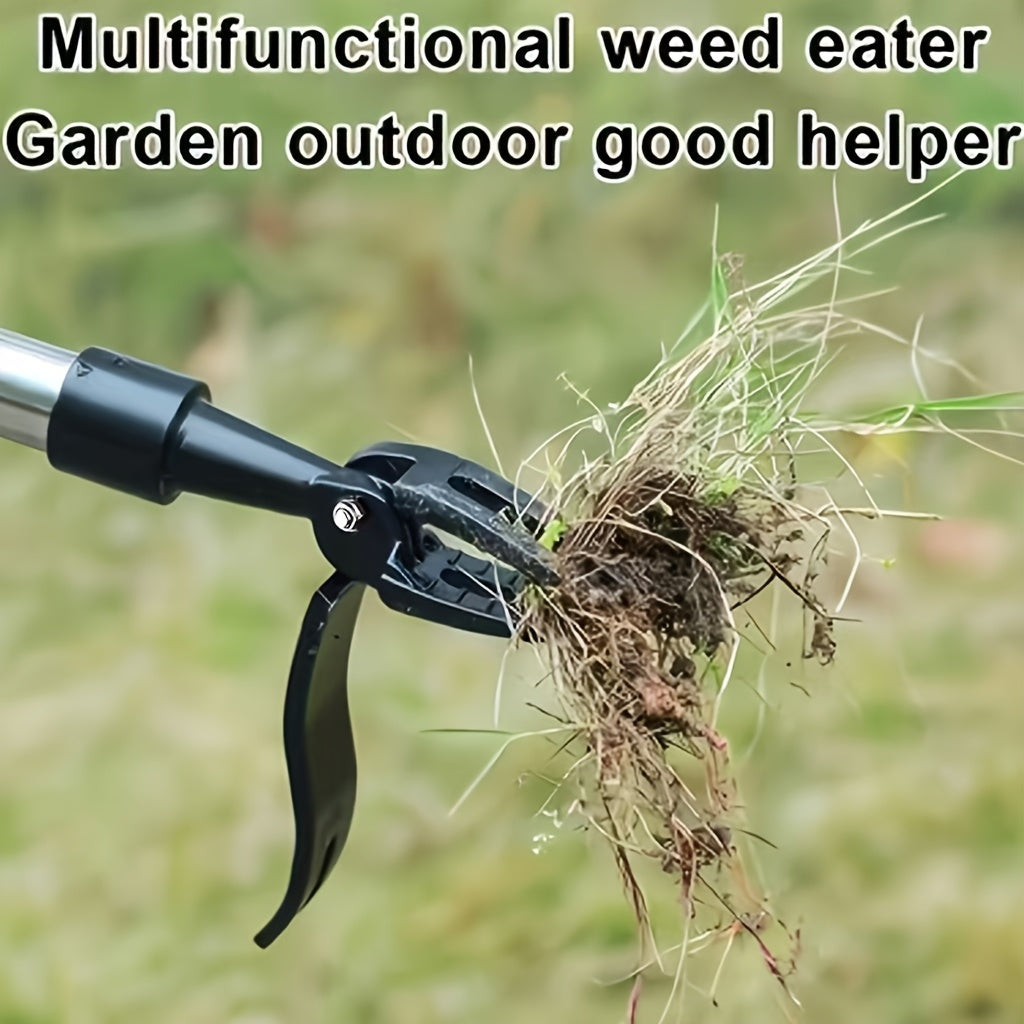 1pc Heavy-Duty Aluminum Weed Puller Tool Head, 4-Claw Steel Root Removal Garden Weeding Tool, Easy Grip Weed Eater Design for Yard and Garden Use (Handle Not Included)