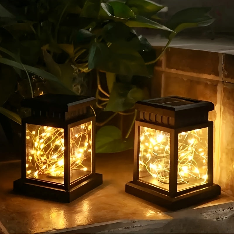 1pc/2pcs Solar Lantern RANGDONG, Solar Yard Decoration Solar Light Garden Outdoor Hanging Decor, Halloween Christmas Thanksgiving Gift