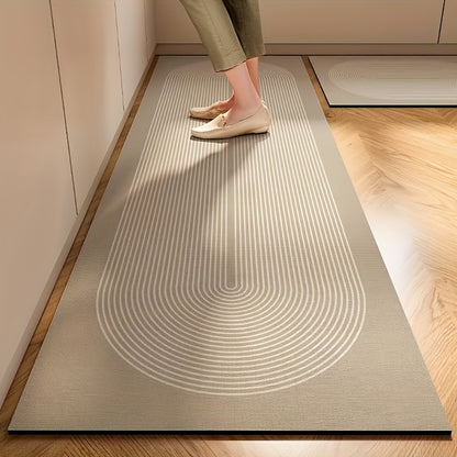 NordiMat DP — Alfombra de Cocina Estilo Nórdico con Diseño Floral Moderno (Rectangular, Lavable a Máquina, Base Antideslizante)