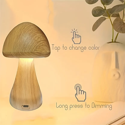 LumiSeta GT — Lámpara Recargable LED en Forma de Hongo con Cambio de Color (Regalo de San Valentín)