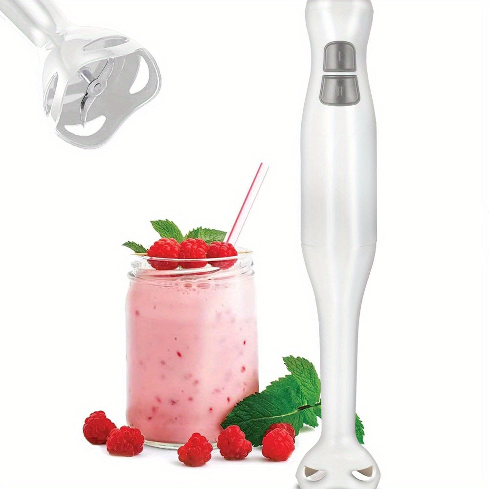 WANVOAPLS Electric Immersion Hand Blender,2- Speed Control One Hand, Kitchen Accessories, Mixer, Chopper, Ice Crushing, Removable Blending Stick for Easy Cleaning. for Purees, Smoothies, Shakes, Ivory, Soups, Sauces