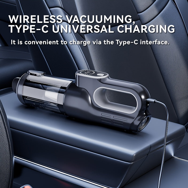 Suitu Car Vacuum Cleaner with Super Powerful Suction, Rechargeable Handheld Large Power Cordless Vacuum Suitable for Home and Auto Use