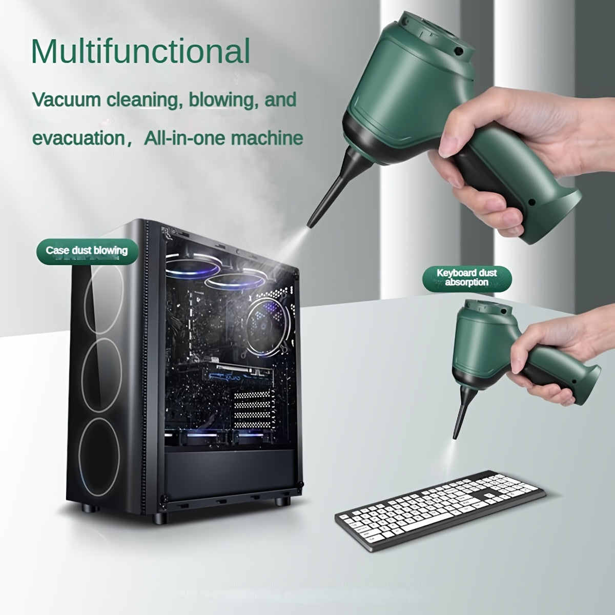 PowerClean 3 en 1 — Aspiradora Inalámbrica Multifuncional