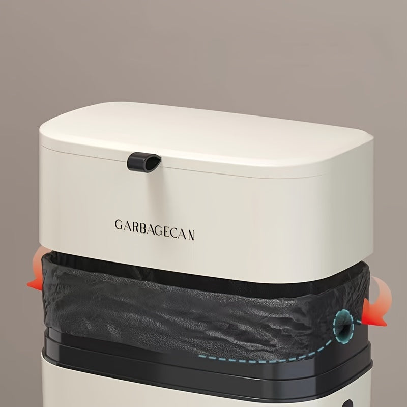 SlimBin DV — Basurero de Pared con Tapa (Montaje Horizontal, Gran Capacidad, Diseño Estilizado para Cocina, Baño y Living)