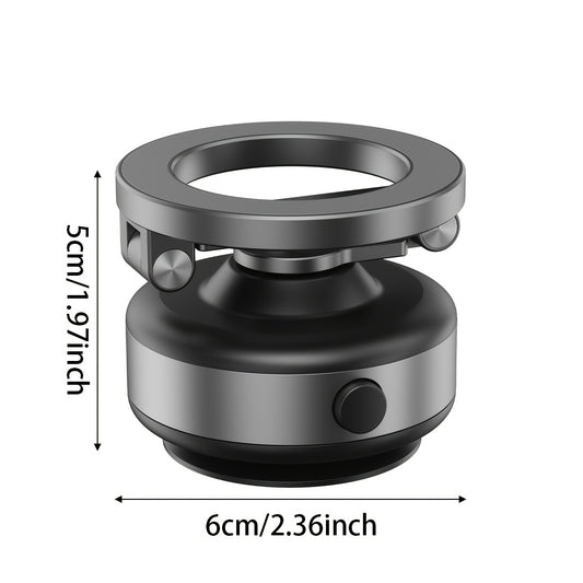 MagneFlex JA — Soporte Magnético Giratorio para Celular (Color Gris Oscuro, Aleación de Aluminio, Montaje en Pared)