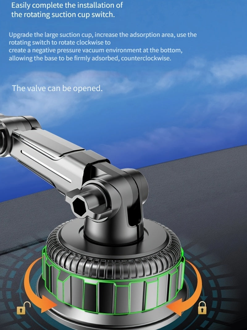 TruckGrip XH — Soporte de Celular para Vehículo con Ventosa (Resistente a Vibraciones, Ajustable, Ideal para Camiones y Navegación)