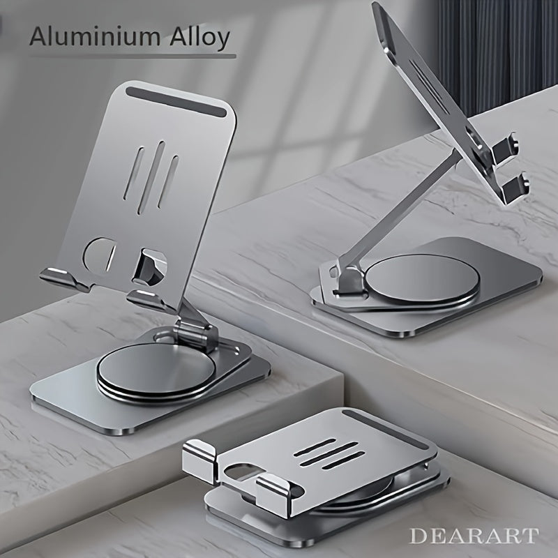 FlexiStand Pro — Soporte Metálico Plegable para Teléfono (Carbon Black)