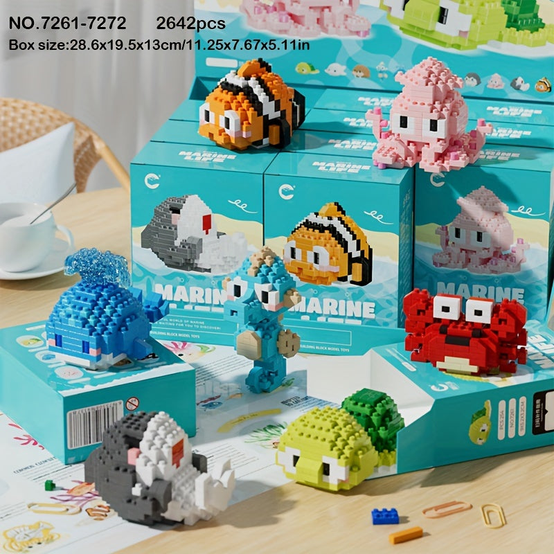 🌊 Criaturas del Océano — Set de 12 figuras