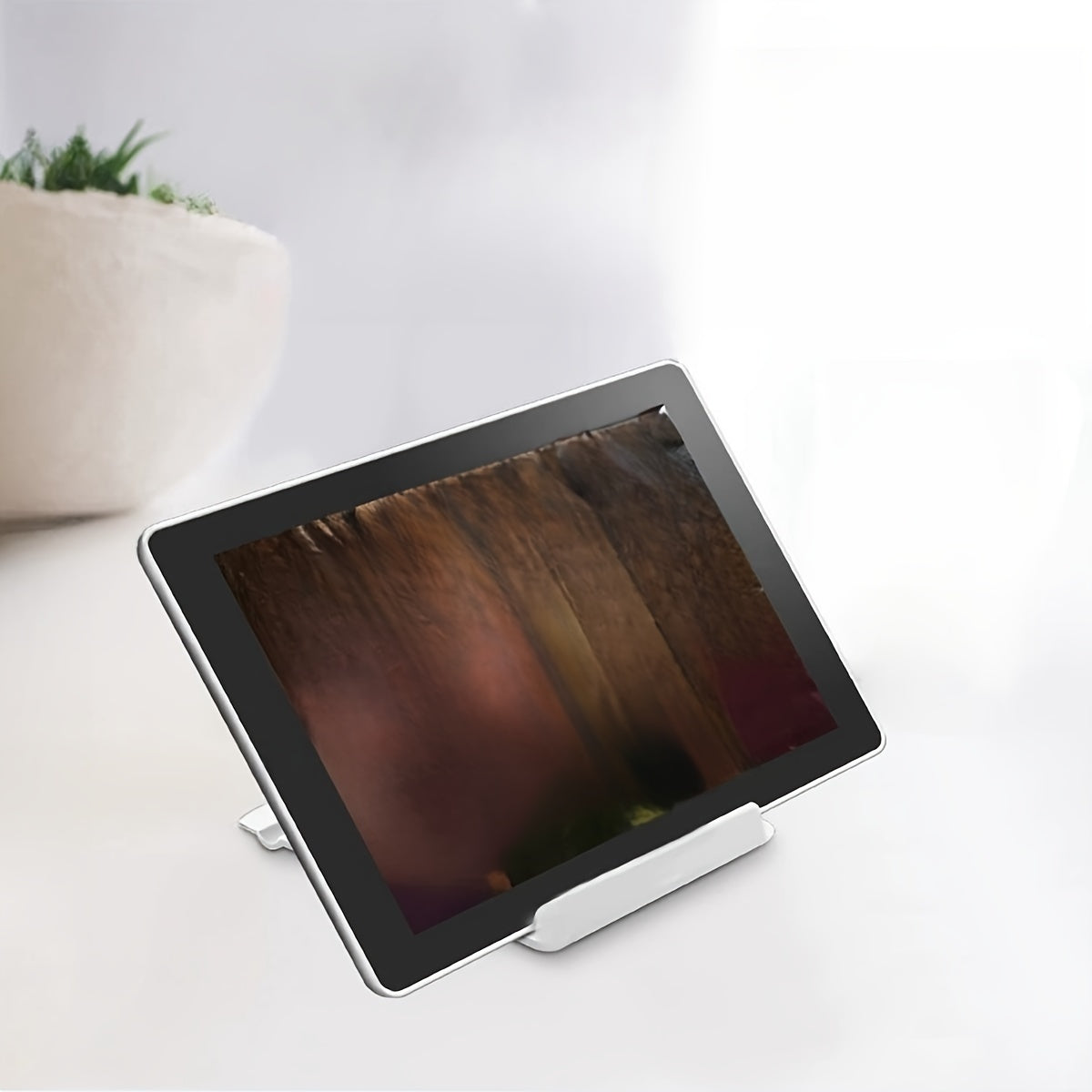 Portable Folding Phone Stand, ABS Material Desktop Holder for Smartphones and Tablets - Creative and Easy-to-Use