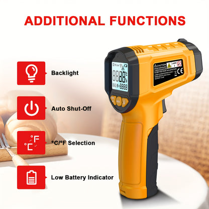 HeatScan PR — Termómetro Infrarrojo HYTAIS con Puntero Láser (Lectura Rápida, No Contacto, Pantalla Digital)