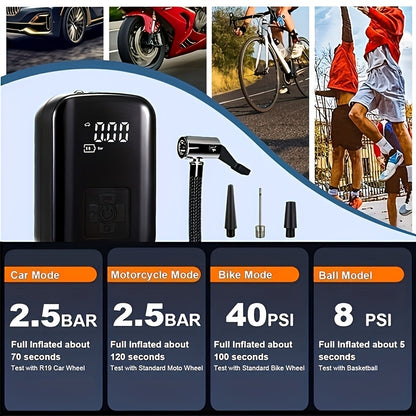 PCMOS AirPro — Compresor de Aire Portátil Inalámbrico para Auto y Moto