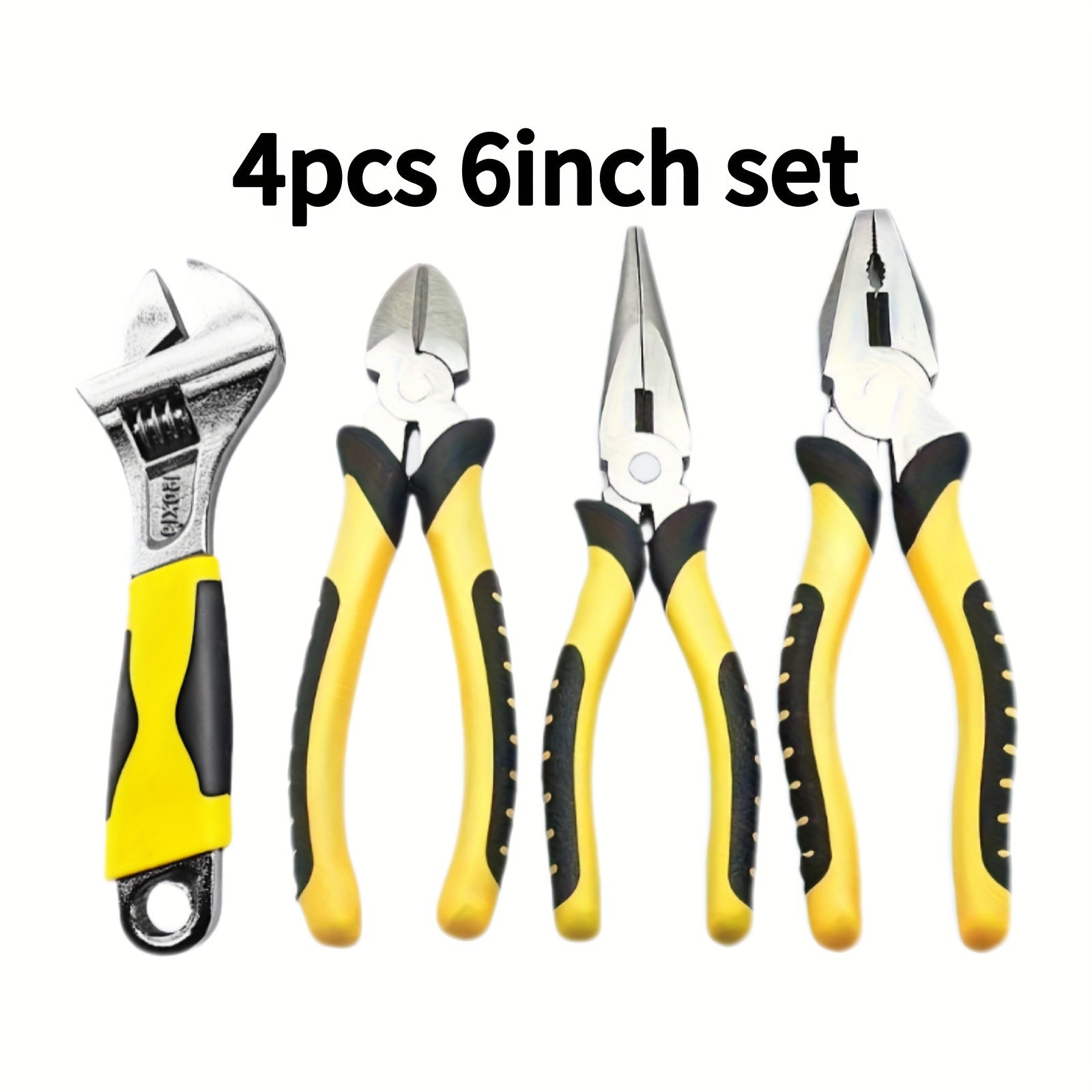 Multifunctional Pliers Wrench Set | Includes Diagonal Pliers, Wire Cutters, Needle-Nose Pliers And Wrench | High-Quality Material, Ergonomic And Comfortable Handle | Suitable for Home Repairs, Car Maintenance, Cutting