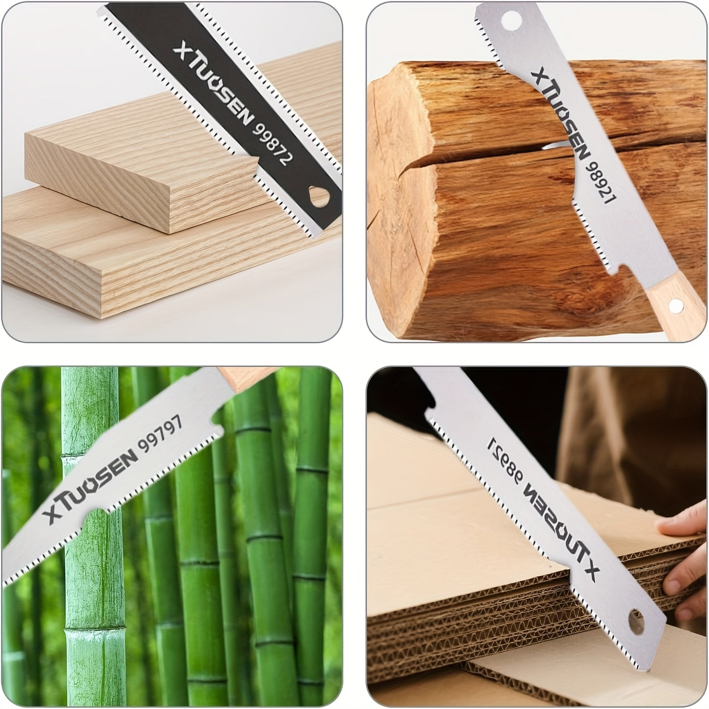 A Set of Three Japanese Saws, Including a Hand Saw, Double-Sided Saw, Three-Speed Saw, Mortise Saw, Fine-Toothed Hardwood Saw, Small Hand Saw, Fine Saw, And Fine Mortise Hand Saw. These Woodworking Tools Are Designed for Flus