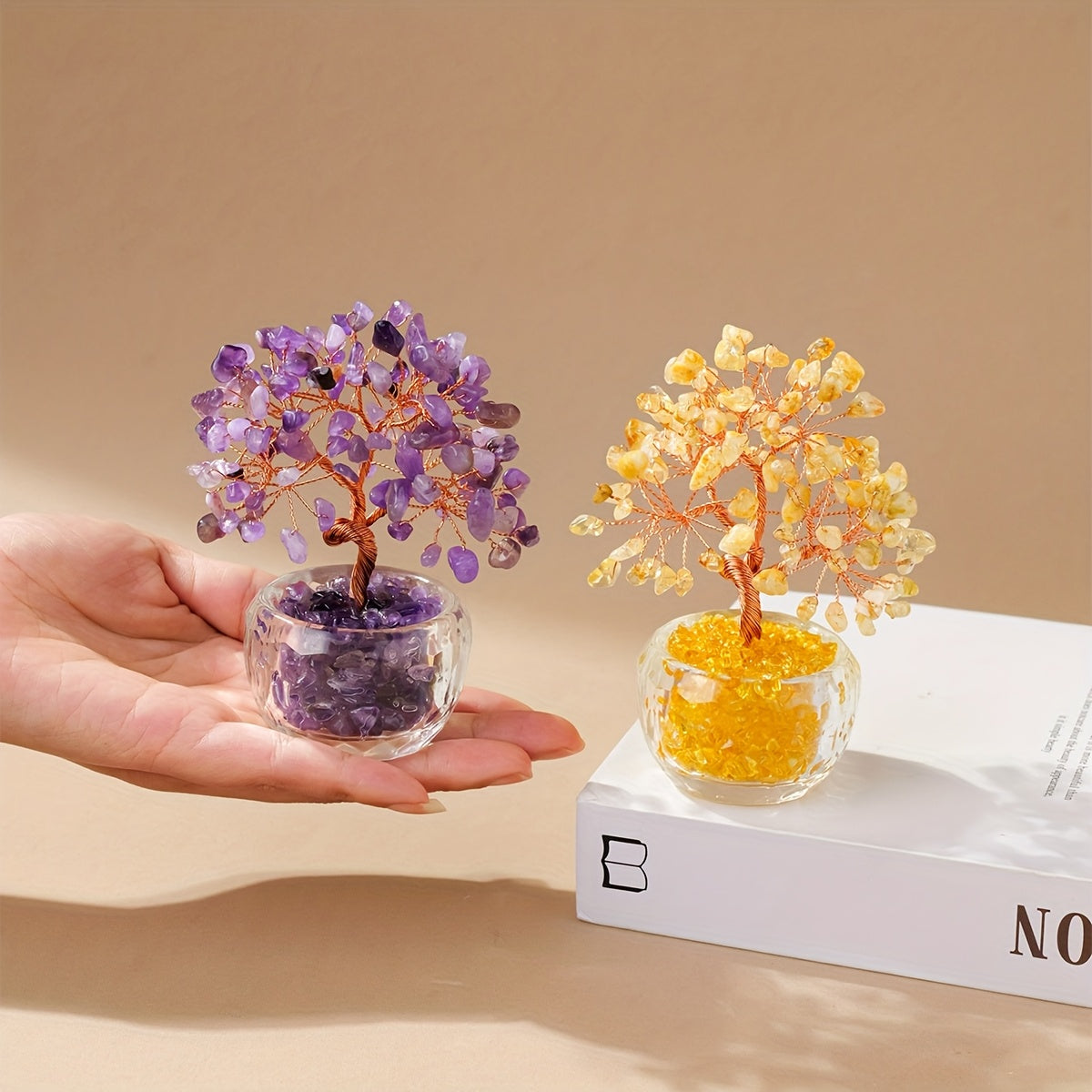 Crystal Tree of Fortune — Árbol Feng Shui de Cristal Natural RUNYANGSHI