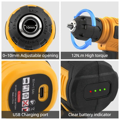 Hi-Spec MaxKit FP — Set Eléctrico Inalámbrico 8V con Maletín y Batería de Litio (Todo en Uno)