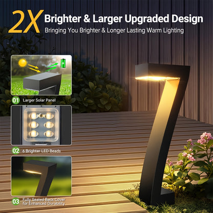 PathGlow LiHang — Set de 4 Luces Solares LED para Jardín y Caminos (IP65)