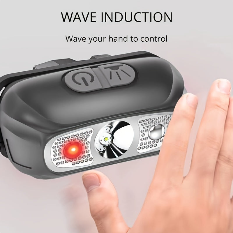 NightBeam Pro — Linterna Frontal LED Recargable con Sensor