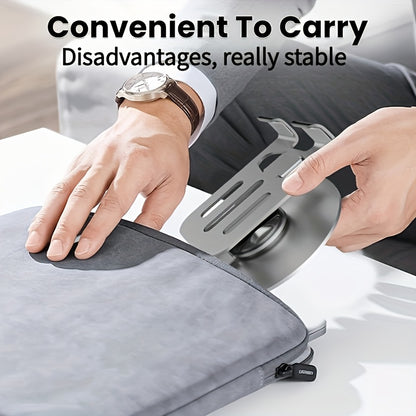 FlexiStand Pro — Soporte Metálico Plegable para Teléfono (Carbon Black)