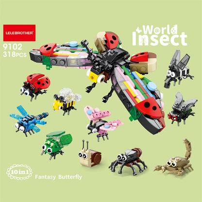 MiniZoo DU — Set de Construcción 10-en-1 con Mascotas Adorables (Colores Mixtos, Temática Animal)