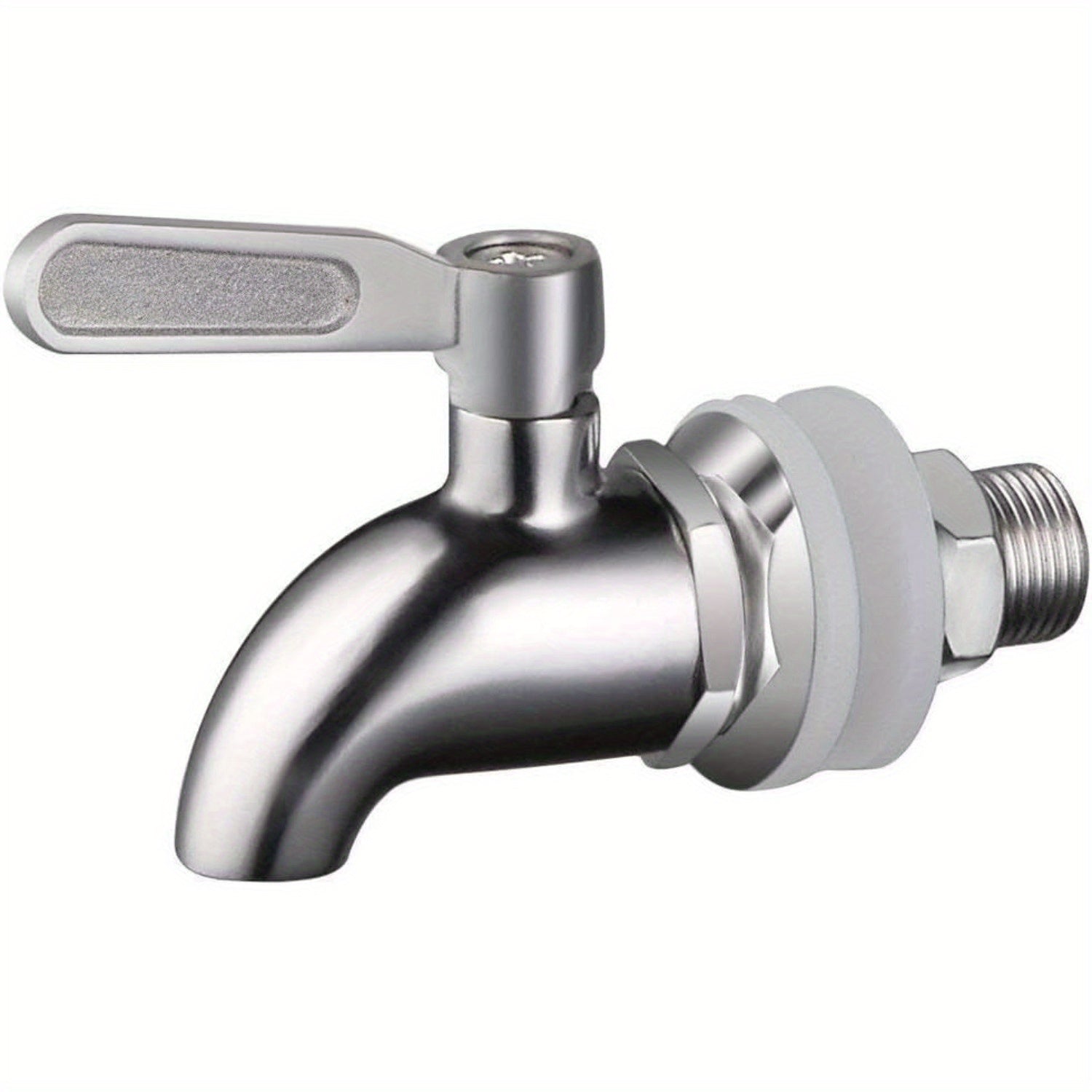 1 Stainless Steel Faucet for Wine Barrel, Beverage Dispenser Tap Replacement Spout, Suitable for Glass Jars and Wooden Barrels Home Brewing Tap