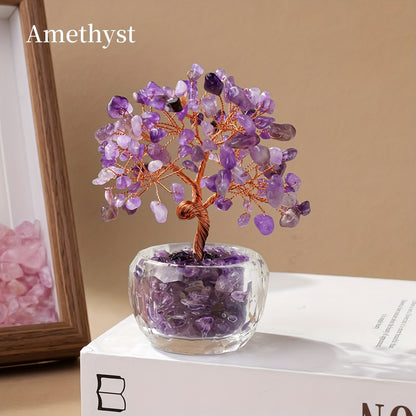 Crystal Tree of Fortune — Árbol Feng Shui de Cristal Natural RUNYANGSHI
