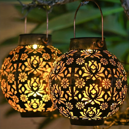 Faroles Solares Marroquíes — Set Decorativo de Jardín