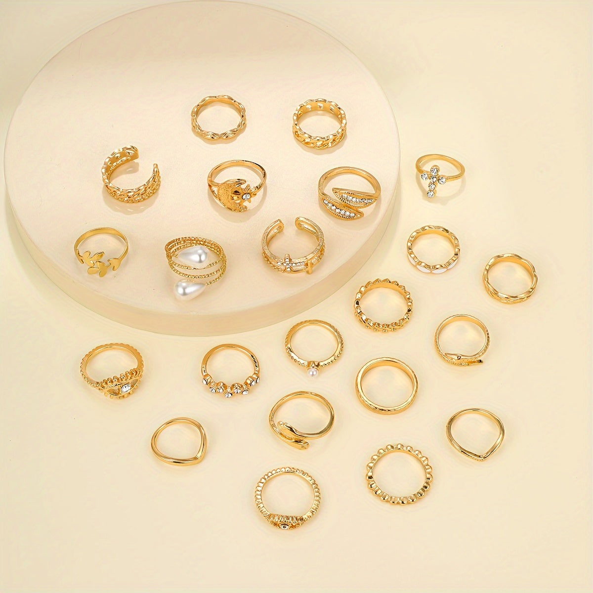 Mystic Vibes — Set de 22 Anillos Vintage