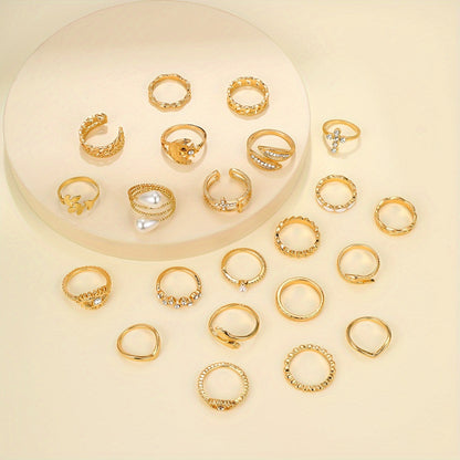 Mystic Vibes — Set de 22 Anillos Vintage