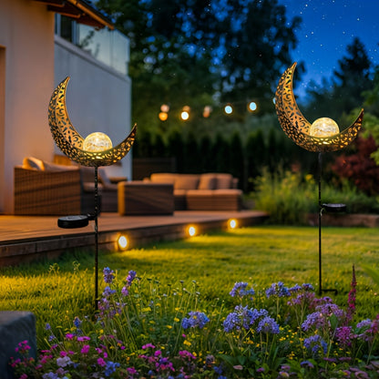 LunaSolar NX — Farol Solar Decorativo con Efecto de Luz Lunar (IP65, Recargable, 1 Unidad)