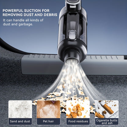 Suitu YE — Aspiradora Portátil Recargable para Auto y Hogar (13KPa, Sin Cable, USB, Filtro de Cartucho)