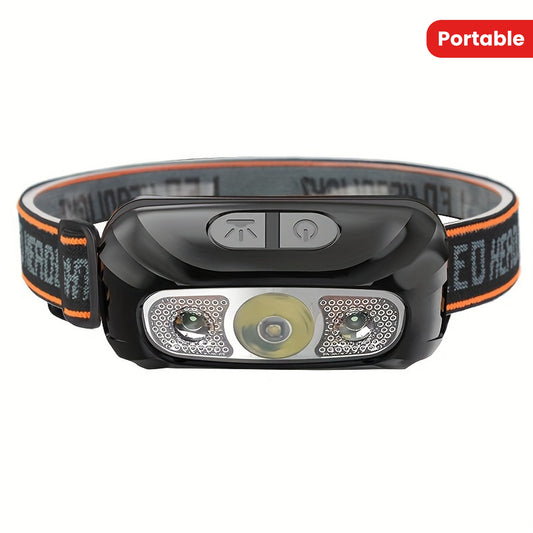 NightBeam Pro — Linterna Frontal LED Recargable con Sensor