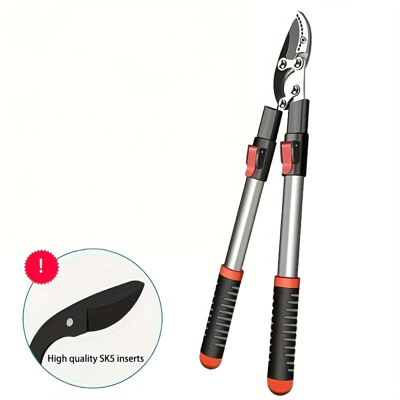 Heavy-Duty Garden Pruning Shears with SK5 Blades, Suitable for Thick Branches - Manual Non-Electric Professional Grade, Ergonomic Handle, Durable Metal Blade and Comfortable Grip - Home Gardening Fruit Tree & Branch Trimming