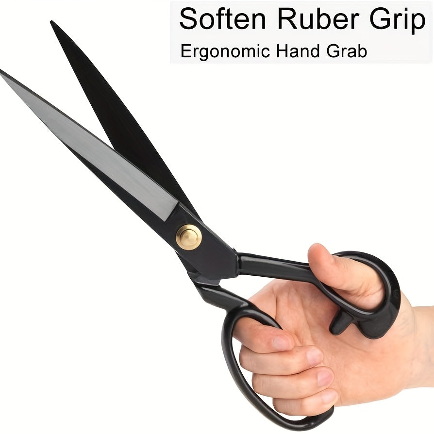 Professional Fabric Scissors - High Carbon Steel, Super Sharp Cutting Blades for Sewing and Crafting, Ideal for Cutting Cloth, Fabric, and Paper, Sewing Essentials | Professional Crafting Tools | Durable Fabric Scissors