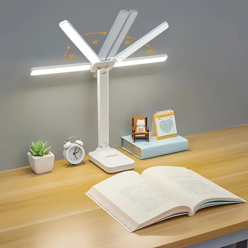 Multifunctional Dual-Head LED Desk Lamp with Touch Control, 3 Lighting Modes, USB Charging Port, and Dual Rockers - Ideal for Home Office, Dorm, Piano, and Nail Art, Home Office Desk Lamp