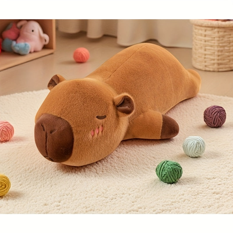 ✨ Capybara Dream — Almohada Retro de Peluche