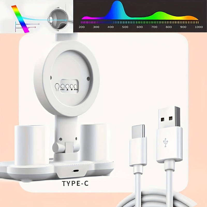 Limited Time Flash Deal 2025 New USB Smart Touch Control LED Desk Lamp - Dual Head, Adjustable Brightness and Color Changing Reading Light with Built-in Fan & Nightlight Eye Protection Design for Home Office Study in the Bedr