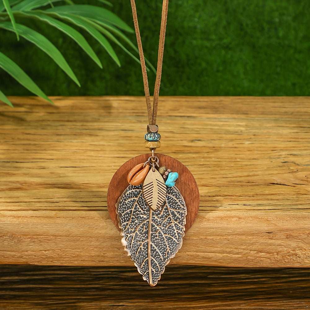 Boho Leaf — Set de Joyería Étnica Vintage (3 Piezas)