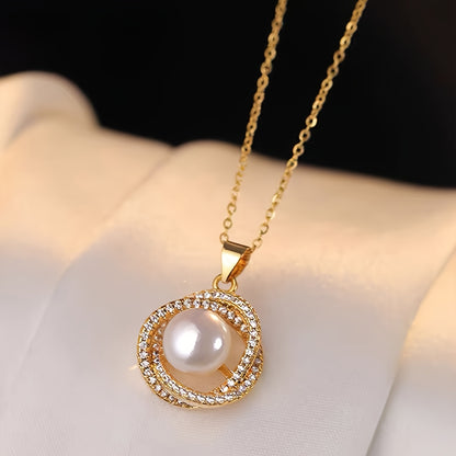 Pearl Luxe — Set de Joyería con Perlas Imitación (4 Piezas)