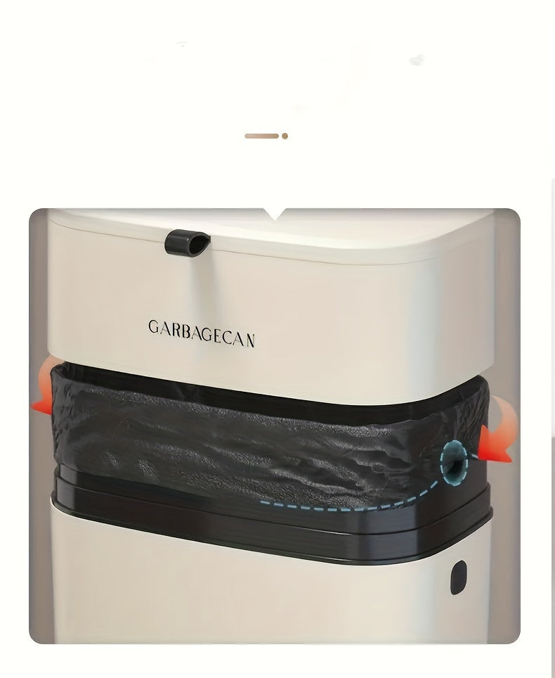 SlimBin DV — Basurero de Pared con Tapa (Montaje Horizontal, Gran Capacidad, Diseño Estilizado para Cocina, Baño y Living)