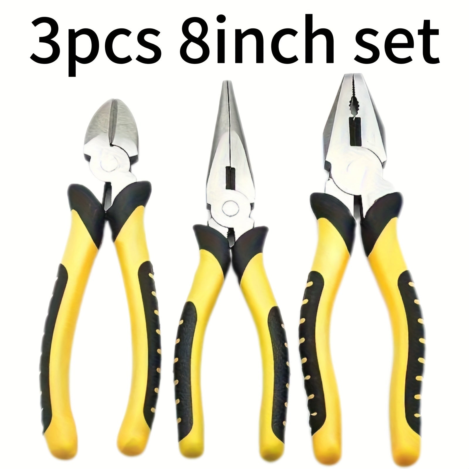 Multifunctional Pliers Wrench Set | Includes Diagonal Pliers, Wire Cutters, Needle-Nose Pliers And Wrench | High-Quality Material, Ergonomic And Comfortable Handle | Suitable for Home Repairs, Car Maintenance, Cutting