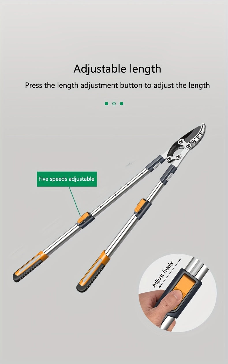 Heavy-Duty Garden Pruning Shears with SK5 Blades, Suitable for Thick Branches - Manual Non-Electric Professional Grade, Ergonomic Handle, Durable Metal Blade and Comfortable Grip - Home Gardening Fruit Tree & Branch Trimming