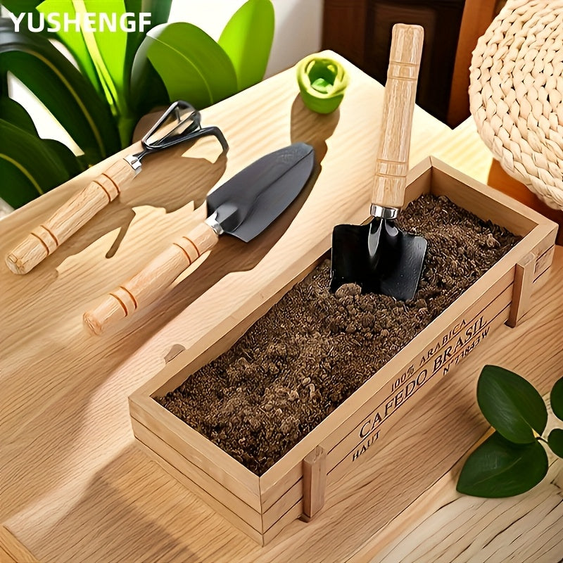 6pcs Mini Small Gardening Tools for Home Use, Suitable for Growing Vegetables, Enhancing Garden Aesthetics, Loosening Soil, Flower Digging, Arranging Potted Plants, And Small Shoveling Scoops and Rakes Mini Home Gardening Too