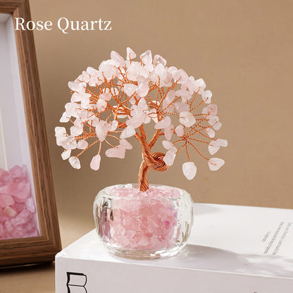 Crystal Tree of Fortune — Árbol Feng Shui de Cristal Natural RUNYANGSHI