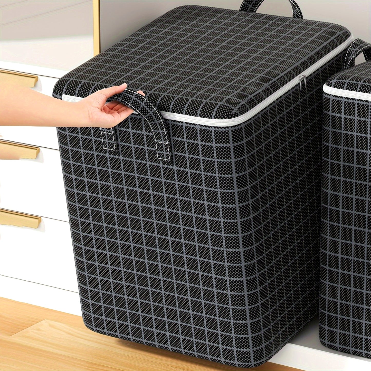 SoftBox HX — Bolsa Organizadora Plegable de Gran Capacidad (Marca YOUFEN, Tela Cruda, 27” de Alto)