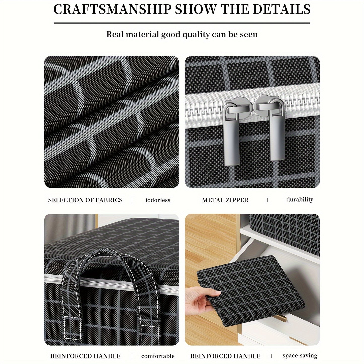 SoftBox HX — Bolsa Organizadora Plegable de Gran Capacidad (Marca YOUFEN, Tela Cruda, 27” de Alto)