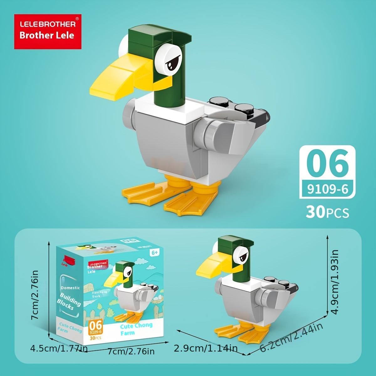 🐾Set de bloques 10 en 1 - Set mini Granja