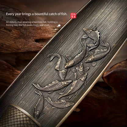 DragonAura UU — Quemador de Incienso Tradicional en Forma de Barco (Diseño Metálico con Dragón, Decoración Festiva Artesanal)